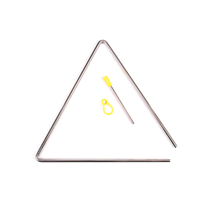 TRI-30 - Triângulo Marquês Cromado 30x10 cm com Batedor